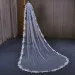 Hair Jewelry V82 Pearls Veil Lace Edge Bridal Veils 1 Tiers Bead Soft Tulle With Comb Long Wedding Accessories For_ipsvogv.com