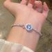 Super Flash Round Zircon Bracelet, Simple And Versatile Temperament Plain Ring Bracelet._ipsvogv.com