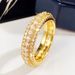 Cao Shi Exaggerates Luxury Unisex Ring With Copper Plated Platinum And Zircon Inlaid Jewelry_ipsvogv.com