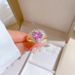 【 Real Gold 】 Love Pink Wedding with Adjustable Opening, Simple Handmade Ring, Couple's Pair Ring_ipsvogv.com