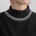 New Hip-hop Full Diamond Cuban Chain, 8-line Pig Nose Necklace, Coffee Lentil Irregular Men's Neck Chain_ipsvogv.com