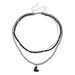 ins Fashion Light Luxury Love Pendant Collarbone Chain Multi-layer Winding Trend Glass Necklace_ipsvogv.com