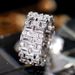 Cao Shi's New Exquisite Full Diamond Zircon Wedding Ring, Women's Fashion Ring Jewelry_ipsvogv.com