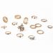 Instagram Bohemia 15 Piece Set With Diamond Inlaid Cross Flower Branch For Women's Wedding Festival Crystal Ring_ipsvogv.com