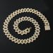 Punk flip buckle hiphop Cuban chain prism 15mm men's necklace trendy accessory_ipsvogv.com