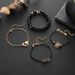 Handmade Love Map 8-shaped Four Piece Set With Adjustable Opening Bracelet_ipsvogv.com