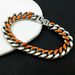 Men's Jewelry Fashion Hip Hop Cuban Bracelet Jewelry Oil Drop Splicing Simple Couple Personality Bracelet Jewelry_ipsvogv.com