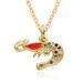 Small Mini Creative Cute Colorful Micro Inlaid Zircon Small Turtle Pendant Pendant Jewelry Necklace_ipsvogv.com