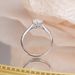 Silver Zircon Classic Six Claw For Women, Small Luxury, Live Personalized Platinum And Diamond Ring_ipsvogv.com