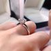 Classic Six Claw Inlaid Zircon 2 Carat Diamond Ring High Support Claw Wedding Proposal Ceremony Female White Copper Ring_ipsvogv.com