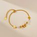 Women's Jewelry Bracelet Female Stainless Steel Temperament Pearl Bow Fashion Commuting Titanium Steel Jewelry_ipsvogv.com