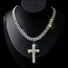 New Trendy Jewelry Full Of Diamonds, Personalized Cross Necklace, Fashionable And Exaggerated Coker Necklaces For Women_ipsvogv.com