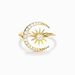S925 Sterling Silver Ring Female Internet Celebrity Moon Star Crescent Diamond Fashion Advanced Ring_ipsvogv.com