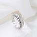 Unisex Version Of High Grade Ring Personality Wave Pattern Retro Simple Ring Fashion Opening Adjustable Ring_ipsvogv.com