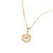 Fashionable And Dynamic Hexagram Set Zircon Pendant For Girls Fashion Jewelry New Rose Gold Plated Titanium Steel_ipsvogv.com