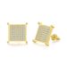 Full Dia Hip-hop Men's Zircon Micro Inlaid Cross Thread Earrings Popular Jewelry_ipsvogv.com