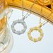 Diamond Donut Jewelry Internet Celebrity New Niche Light Luxury Ins Style Elegant Necklace_ipsvogv.com