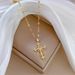 Steel 【 Titanium 】 The Cross Light Luxurious, Gorgeous Full Diamond Necklace. It Is A Popular Female Internet Celebrity 【 】 Luxurious, Necklace._ipsvogv.com