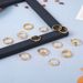 Personalized Geometric Love Moon Leaf Cross Joint 13 Piece Ring Set For Women_ipsvogv.com