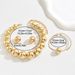 Fashion OL commuting style geometric bracelet necklace earring set, niche light luxury round ball design jewelry set_ipsvogv.com
