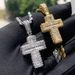 New Hip Hop Cross Pendant Inlaid With Zircon Gold And Silver Punk Style Necklace Jewelry For One Piece_ipsvogv.com