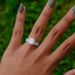 Mozambique Diamond One Carat Couple Women's Pure Silver Matching Ring, Gold Proposal, Wedding, Birthday Gift_ipsvogv.com