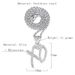 New alloy pendant with English letters XO, creative and niche style, hip-hop necklace_ipsvogv.com