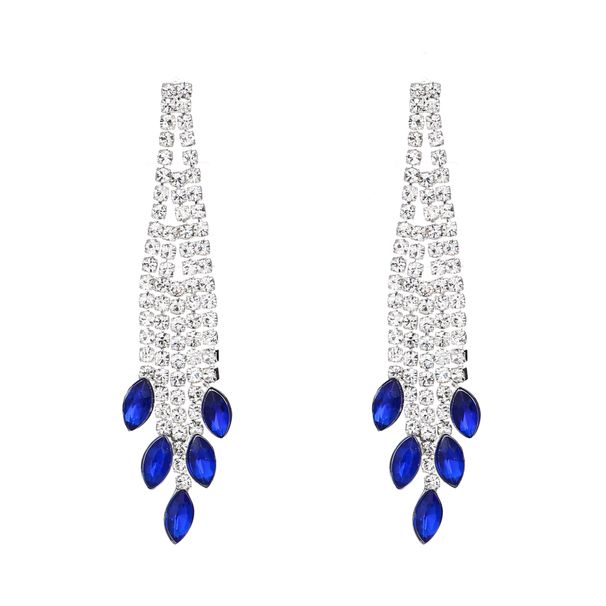 Unisex New Small Jewelry Popular Claw Chain Rhinestone Horse Eye Water Drop Tassel Earrings Earrings_ipsvogv.com