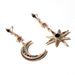 Women’s Jewelry Set Fashion Personality Alloy Diamond Star Moon Asymmetrical EarringsFashion Simple Earrings For Women_ipsvogv.com