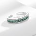 Korean Instagram Premium Emerald Zircon For Women's Light Luxury Versatile Opening Adjustable Index Finger Ring_ipsvogv.com