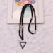 New Seven Pulse Healing And Health Magnet Triangle Pendant Personalized Jewelry Tiger Eye Matte Black Agate Men's_ipsvogv.com