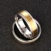 Korean Version Popular Versatile Titanium Steel For Men's Two Tone Ring, Light Luxury And Niche Couple Ring_ipsvogv.com