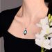 Bohemian Natural Turquoise Pendant Necklace Stone_ipsvogv.com