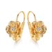 Women’s Jewelry Set Fashion Hot Sale Real Gold Brass Electroplating Exquisite Heavy Workmanship Light Luxury Style Flower Earrings Earrings_ipsvogv.com
