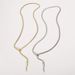 N11972 Jewelry Simple Long Snake Bone Neck Chain Cold Wind Design Feel Pullable Necklace_ipsvogv.com