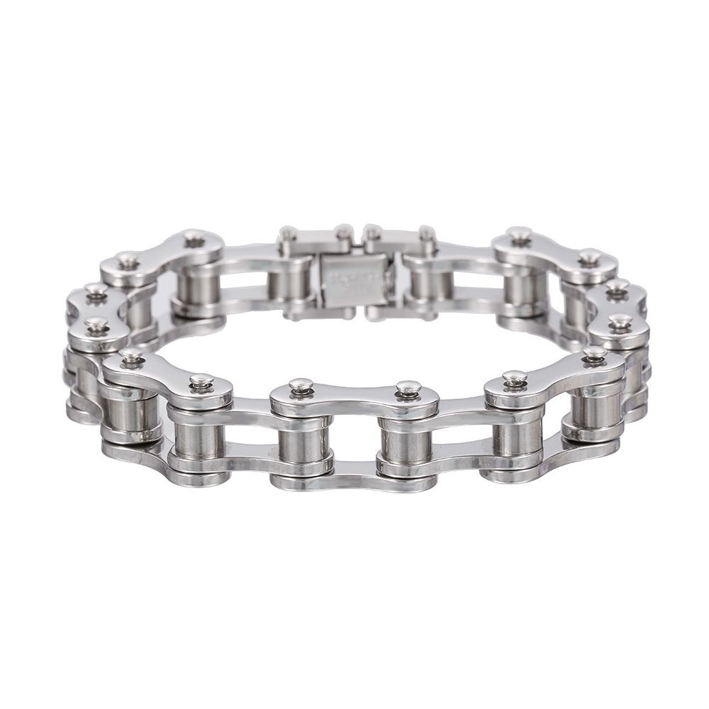 Punk Jewelry Titanium Steel Men's Bracelet Rolling Bicycle Bracelet Stainless Steel Motorcycle Chain Non Fading Bracelet_ipsvogv.com