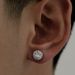 2023 New Men, Personalized Full Diamond Fashion Earstuds For Women, Versatile, High End, Niche, Light Luxury_ipsvogv.com