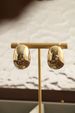French Elegant Simple Metal Minimalist Style Fashion OL Commuter Versatile C-Shaped Half-Round Earrings_ipsvogv.com