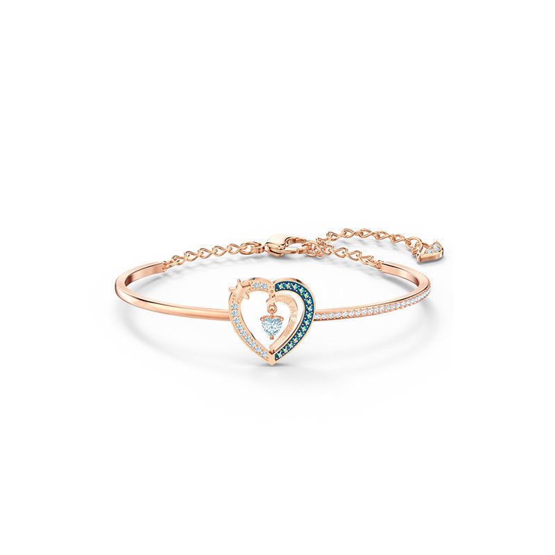 Heart Shaped Starry Night Sweet Words Bracelets For Women Elements Crystal Love Bracelets_ipsvogv.com