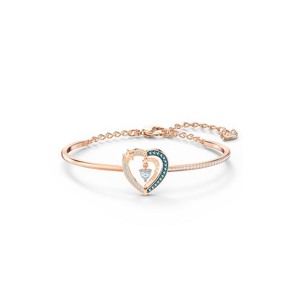 Heart Shaped Starry Night Sweet Words Bracelets For Women Elements Crystal Love Bracelets_ipsvogv.com