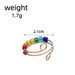 New Single Personalized Fashion Colored Multi Layered Open Ring_ipsvogv.com