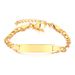 Children's Bracelet Stainless Steel Blank Curved Plate Adjustable 12+3CM Can Be Engraved Hand Jewelry_ipsvogv.com