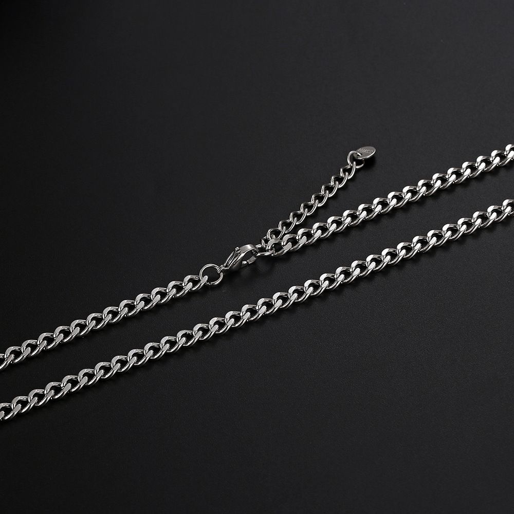 IMI Basic Necklace For Men Women, Simple And Niche Accessories, Trendy Hip-hop, Cuba High Street, Cool Titanium Steel_ipsvogv.com