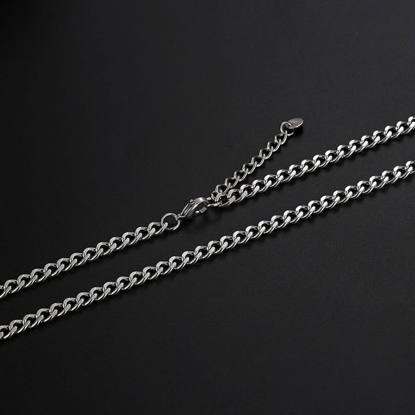 IMI Basic Necklace For Men Women, Simple And Niche Accessories, Trendy Hip-hop, Cuba High Street, Cool Titanium Steel_ipsvogv.com