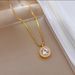 Round Diamond Korean Edition Titanium Steel Ring Minimalist, Light Luxury, Fashion Necklace For Women Instagram Non_ipsvogv.com