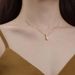 999 Geometric Line Necklace With Feminine Temperament, Niche, Light Luxury, Trendy, Colorful Silver Collarbone Chain,_ipsvogv.com