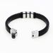 New Black Woven Men Trendy Gift For Boyfriend Personalized Wristband Design Sense Bracelet Jewelry_ipsvogv.com