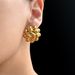 Hot Selling Spot INS Gold Plated Titanium Steel OOTD Water Drop Sun Flower Earrings_ipsvogv.com