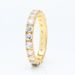 Fashion Light Luxury Single Row Zircon Ring Gold Plated Shining Row Of Gemstone Eternity Ring For Women_ipsvogv.com