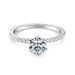Hot sale six claw one carat diamond for female sterling silver Qixi Valentine's Day marriage proposal Mo Sangshi ring_ipsvogv.com